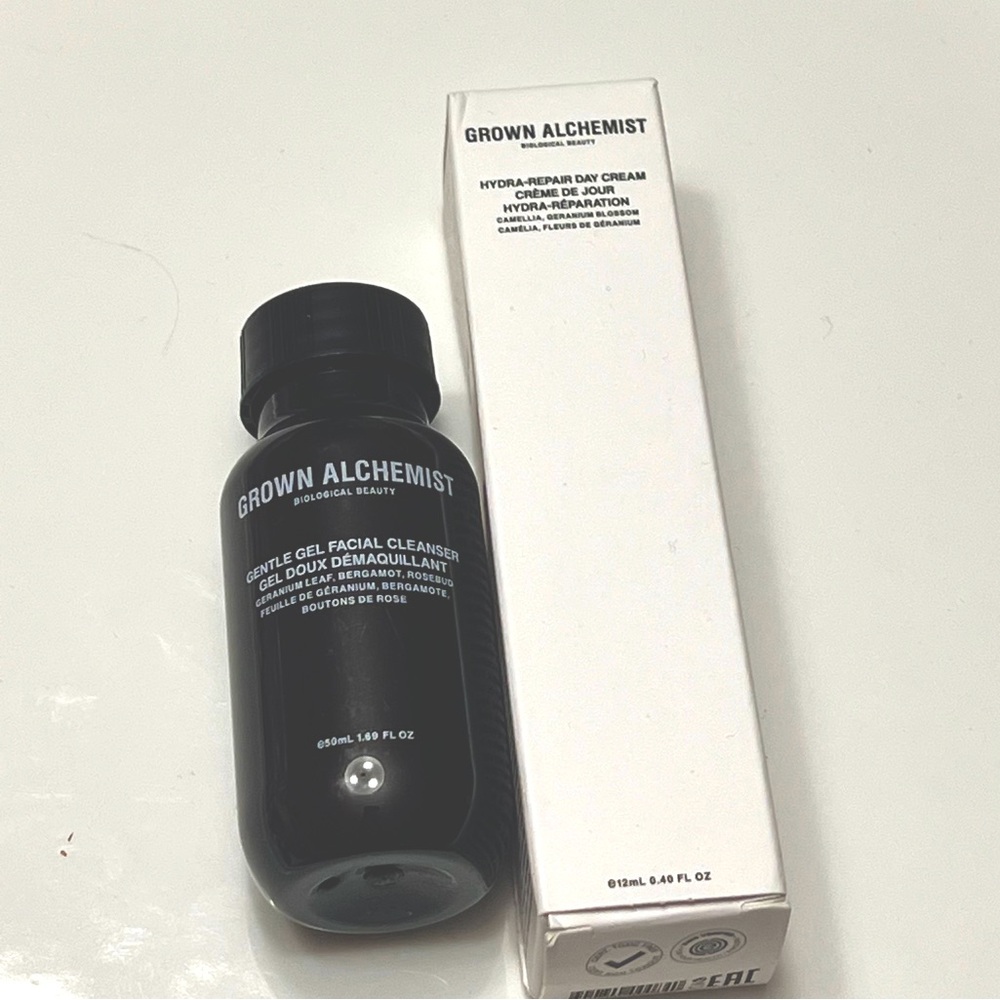 Grown Alchemist bundle Hydra-Repair day cream Gentle Gel facial cleanser set NEW